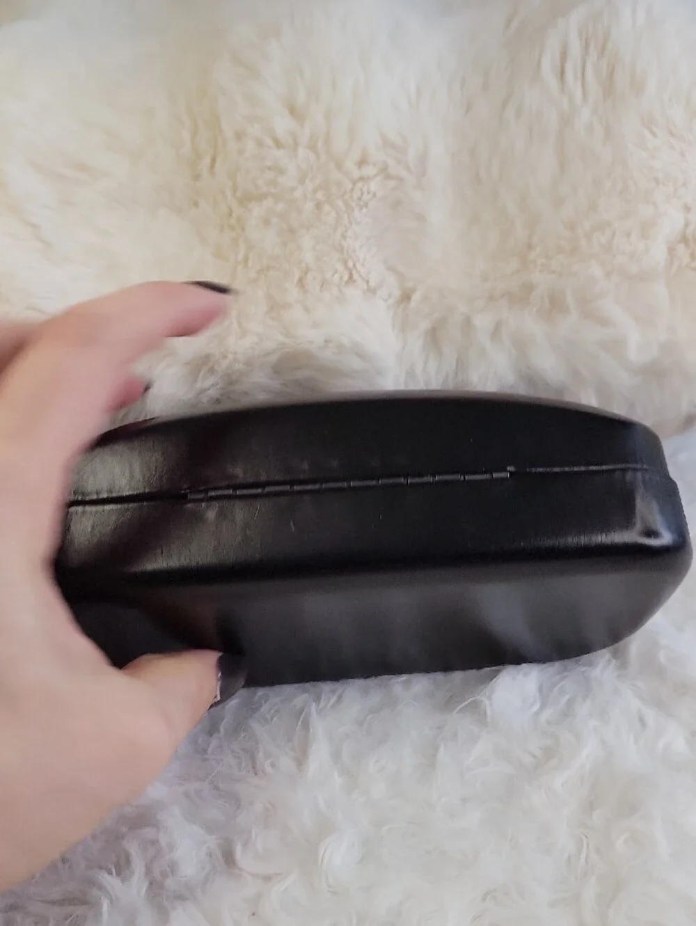 Coach Black Sunglasses Case with Gold Logo
